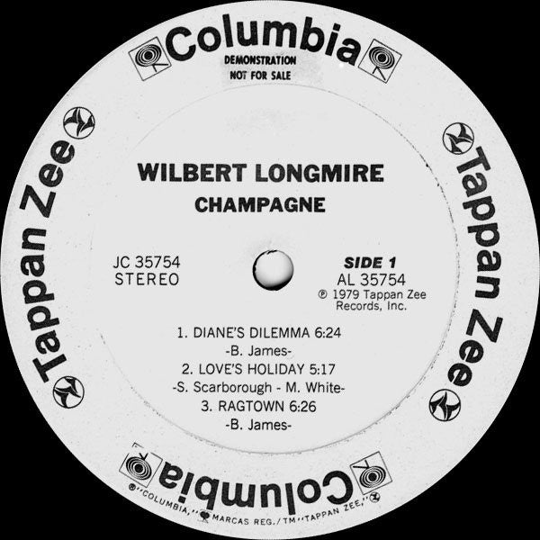 Wilbert Longmire : Champagne (LP, Album, Promo, Gat)