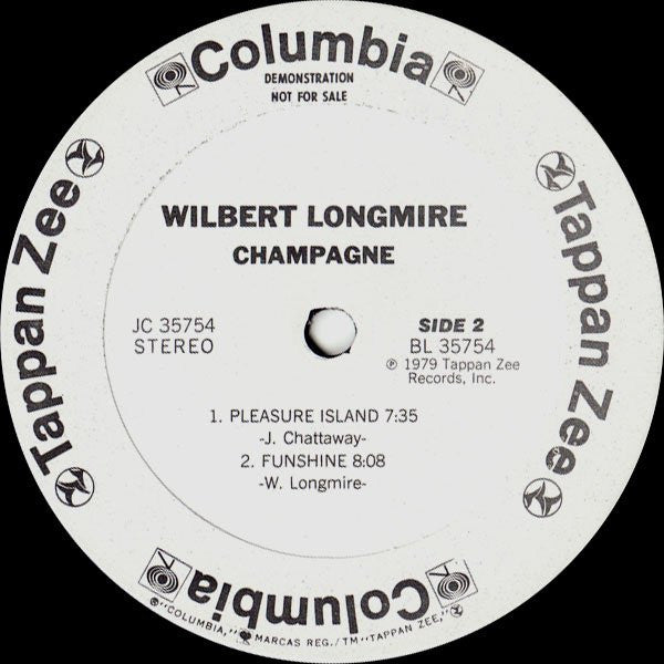 Wilbert Longmire : Champagne (LP, Album, Promo, Gat)