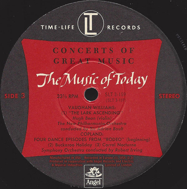 Various : The Music Of Today - Concert (5xLP, Comp + Box)