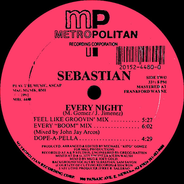 Sebastian : Every Night (12")