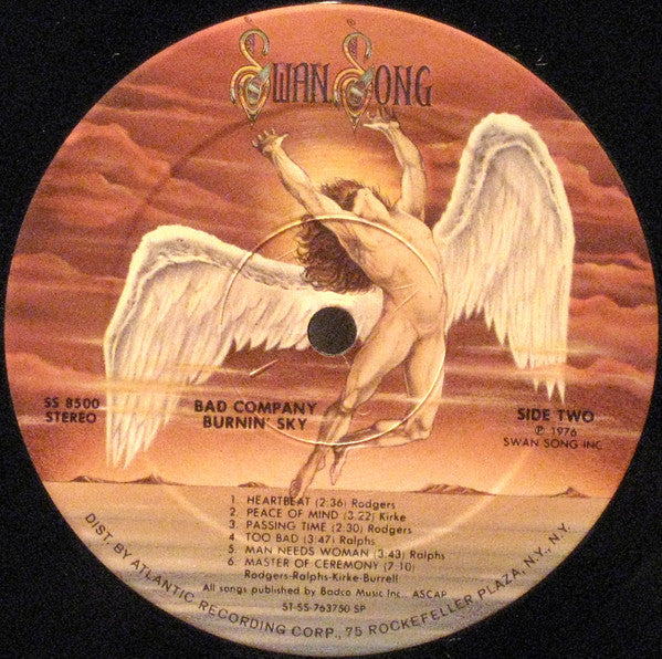 Bad Company (3) : Burnin' Sky (LP, Album, SRC)