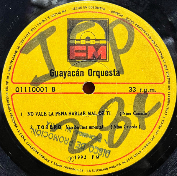 Guayacán Orquesta : Torero (12", EP)