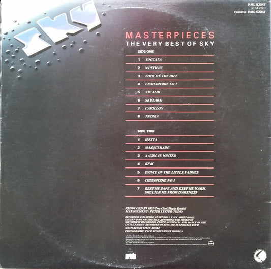 Sky - Masterpieces - The Very Best Of Sky vinyl record, LP (Mint (M)) | Lulo Records