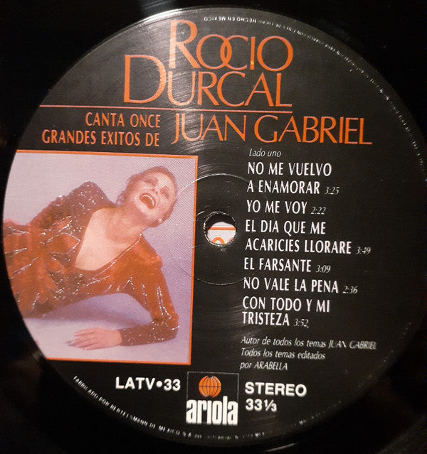 Rocio Durcal* : Canta Once Grandes Éxitos De Juan Gabriel (LP, Album)