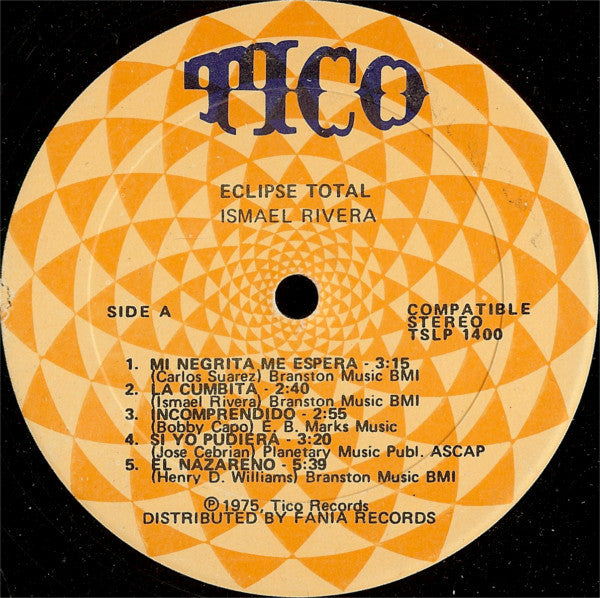 Ismael Rivera : Eclipse Total (LP, Album, Comp, Gat)