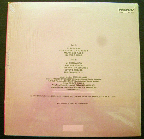 Camilo Sesto : Rasgos (LP, Album)