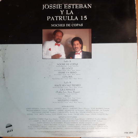 Jossie Esteban Y La Patrulla 15 : Noches De Copas (LP, Album)