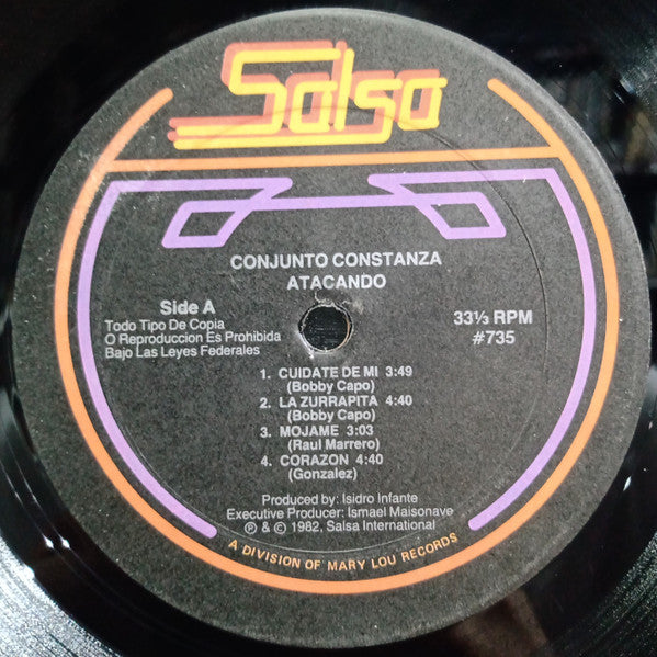 Conjunto Constanza : Atacando (LP, Album)