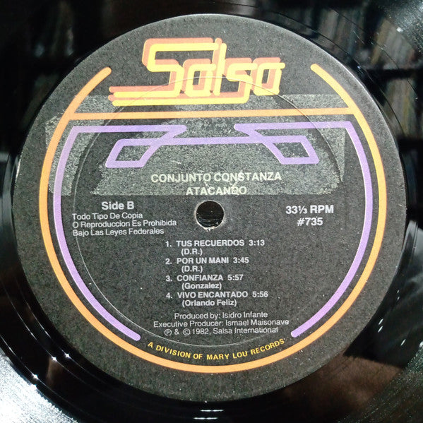 Conjunto Constanza : Atacando (LP, Album)