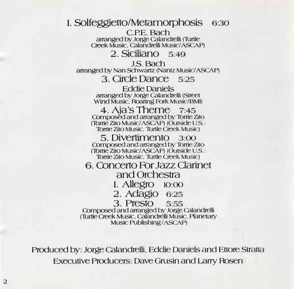 Eddie Daniels With Philharmonia Orchestra : Breakthrough (CD, Album)