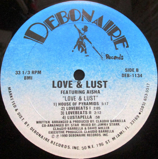 Love & Lust Featuring Aisha - Love & Lust vinyl record, 12" (Very Good Plus (VG+)) | Lulo Records