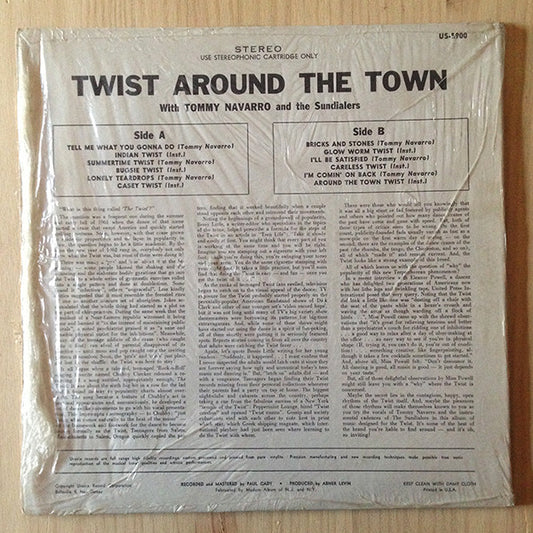 Tommy Navarro And The Sundialers : Twist Around The Town (LP, Album)