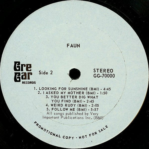 Faun (10) : Faun (LP, Album, Promo)