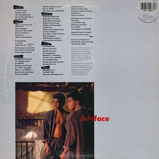 Babyface : Tender Lover (LP, Album)