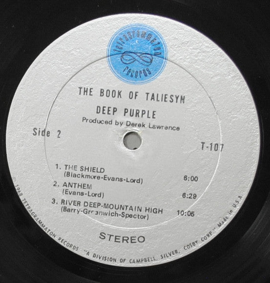 Deep Purple : The Book Of Taliesyn (LP, Album)