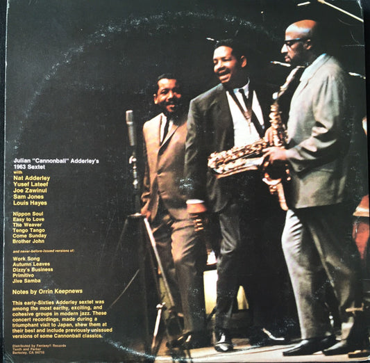 Cannonball Adderley : The Japanese Concerts (2xLP, Comp, RE)