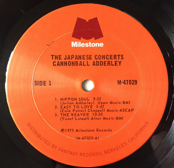 Cannonball Adderley : The Japanese Concerts (2xLP, Comp, RE)