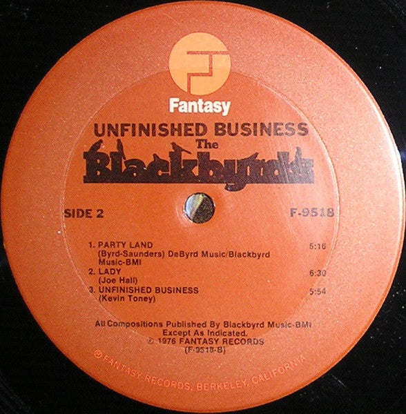The Blackbyrds : Unfinished Business (LP, Album, Gat)