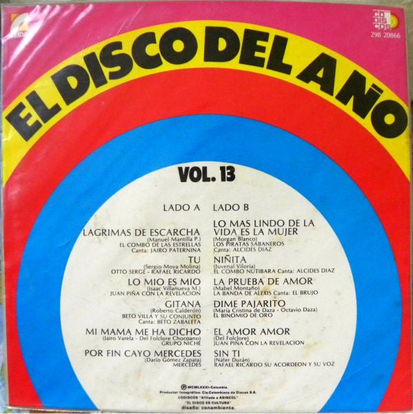 Various : El Disco Del Año Vol. 13 (LP, Comp)