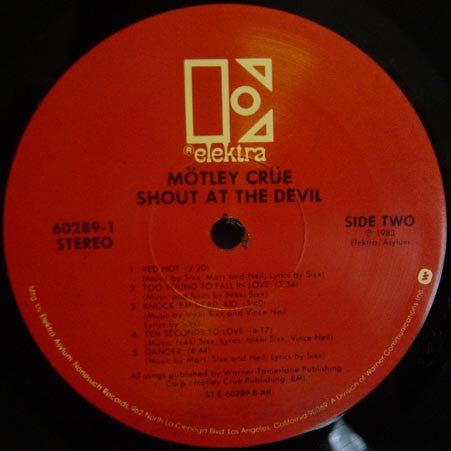 Mötley Crüe : Shout At The Devil (LP, Album, All)