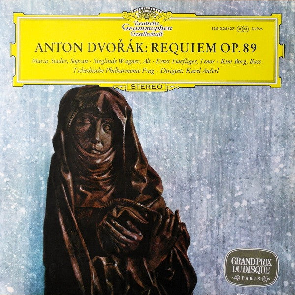 Antonín Dvořák - Maria Stader ‧ Sieglinde Wagner ‧ Ernst Haefliger ‧ Kim Borg ‧ The Czech Philharmonic Orchestra ‧ Dirigent: Karel Ančerl : Requiem Op. 89 (2xLP, RP, Gat)