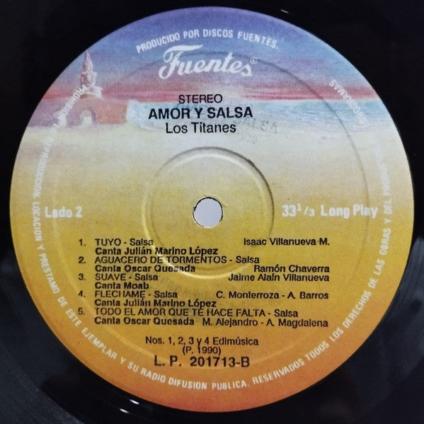 Los Titanes : Amor & Salsa (LP, Album)
