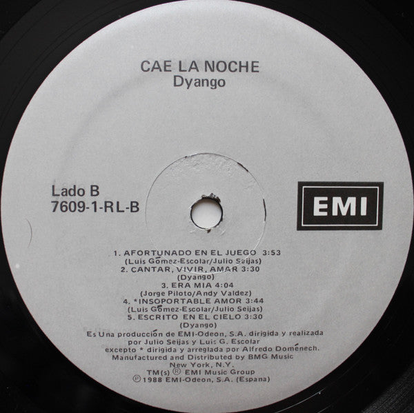 Dyango : Cae La Noche (LP, Album)
