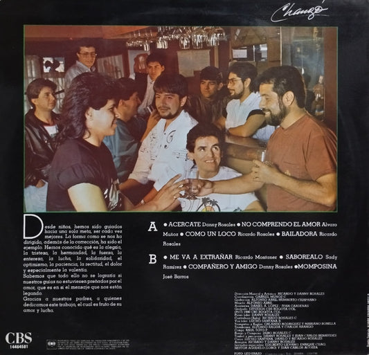 Grupo Changó : Changó (Sensaciones En Salsa) (LP)