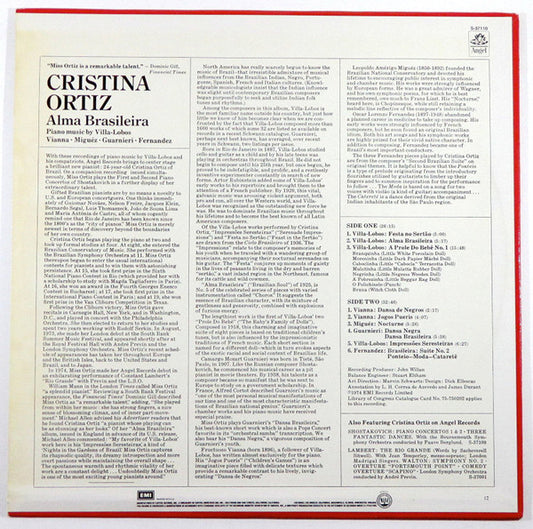 Cristina Ortiz, Heitor Villa-Lobos • Fructuoso Vianna • Leopold Amérigo Miguéz • Mozart Camargo Guarnieri • Oscar Lorenzo Fernández - Alma Brasileira vinyl record, LP (Near Mint (NM or M-)) | Lulo Records