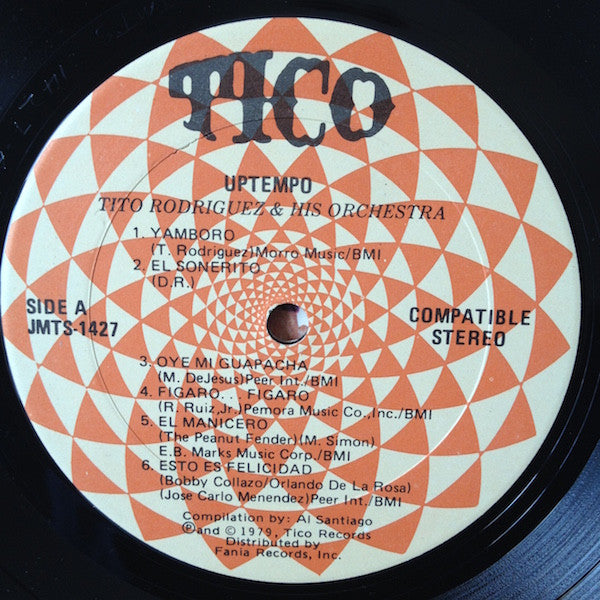 Tito Rodriguez & His Orchestra : Uptempo (LP, Album, Comp)