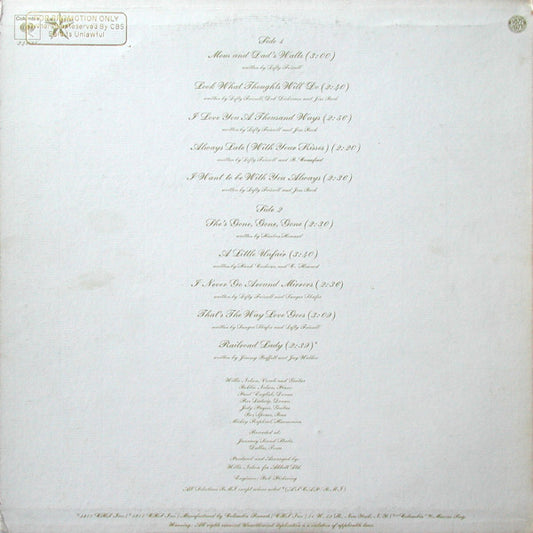 Willie Nelson - To Lefty From Willie vinyl record, LP (Near Mint (NM or M-)) | Lulo Records