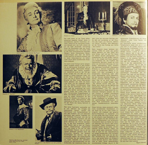 Tito Gobbi : Tito Gobbi: In Seinen Weltberuhmten Glanzrollen (2xLP, Comp)