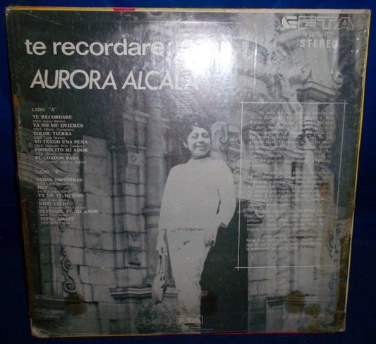 Aurora Alcala - Te Recordare....! vinyl record, LP (Very Good (VG)) | Lulo Records