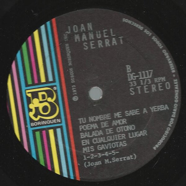 Joan Manuel Serrat : Joan Manuel Serrat (LP, Album)
