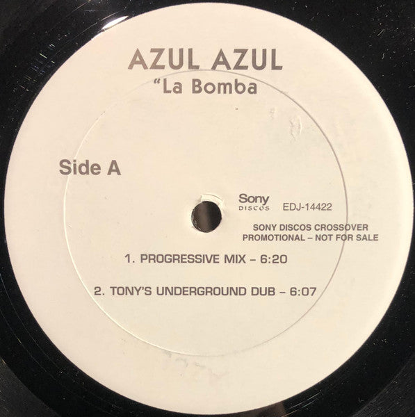 Azul Azul : La Bomba (12", Promo)