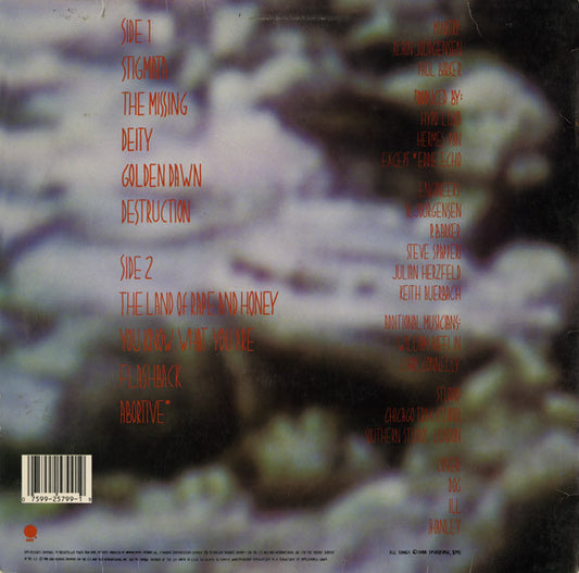 Ministry : The Land Of Rape And Honey (LP, Album)