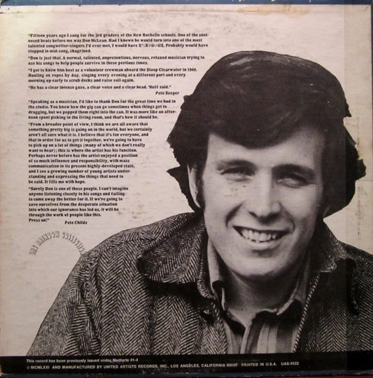 Don McLean : Tapestry (LP, Album, Ter)