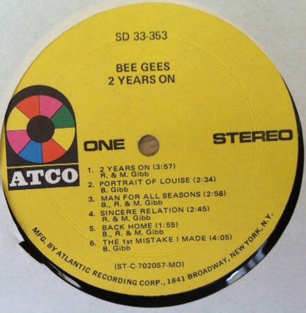 Bee Gees : 2 Years On (LP, Album, MO )