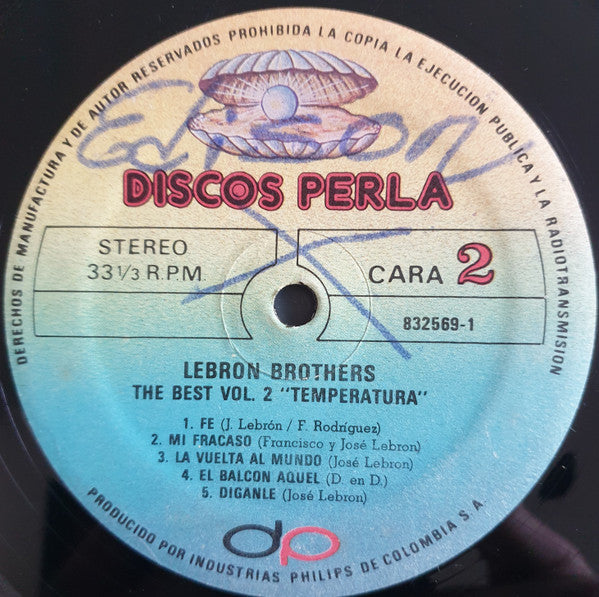 Lebron Brothers : "The Best Vol. 2" Temperatura (LP, Comp)