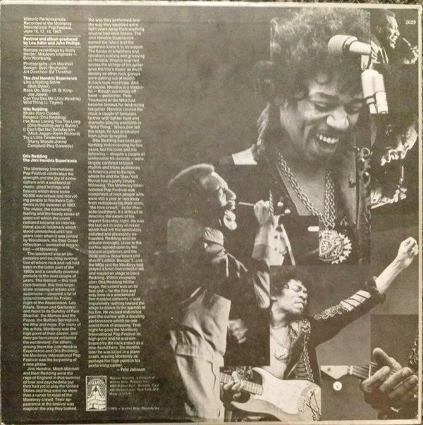 Otis Redding ● The Jimi Hendrix Experience : Historic Performances Recorded At The Monterey International Pop Festival (LP, Album, RP, San)