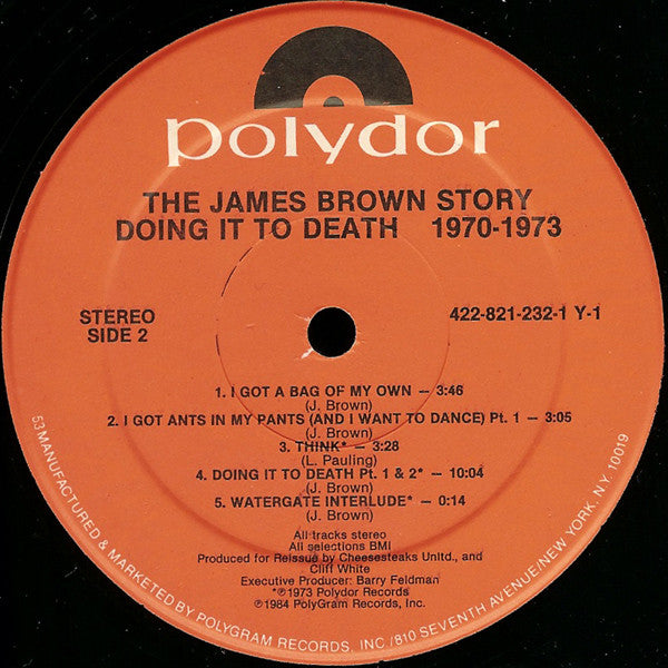 James Brown : The James Brown Story - Doing It To Death 1970-73 (LP, Comp)