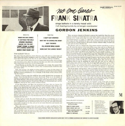 Frank Sinatra : No One Cares (LP, Album)