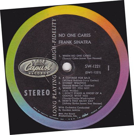 Frank Sinatra : No One Cares (LP, Album)