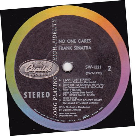 Frank Sinatra : No One Cares (LP, Album)