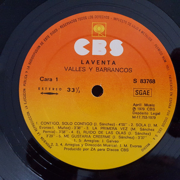 Laventa : Valles Y Barrancos (LP, Album)