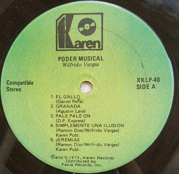 Wilfrido Vargas Y Sus Beduinos : Poder Musical (LP, Album)
