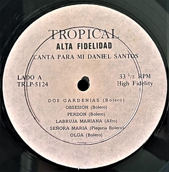 Daniel Santos : Canta Para Mi (LP, Album)