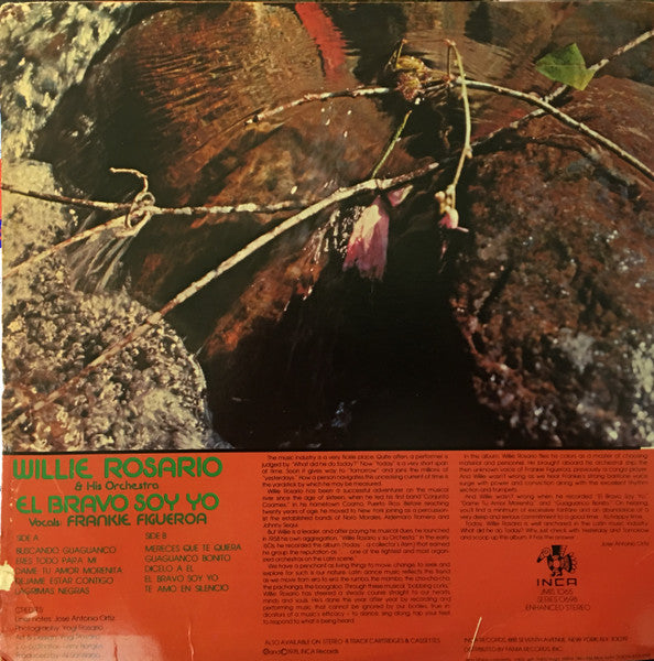 Willie Rosario Y Su Orquesta ,Vocals: Frankie Figueroa : El Bravo Soy Yo (LP, Album, RE)