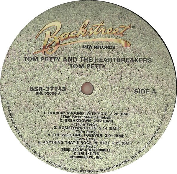Tom Petty And The Heartbreakers : Tom Petty And The Heartbreakers (LP, Album, RE)