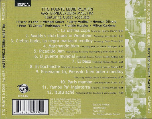 Tito Puente / Eddie Palmieri - Masterpiece / Obra Maestra vinyl record, CD (Near Mint (NM or M-)) | Lulo Records